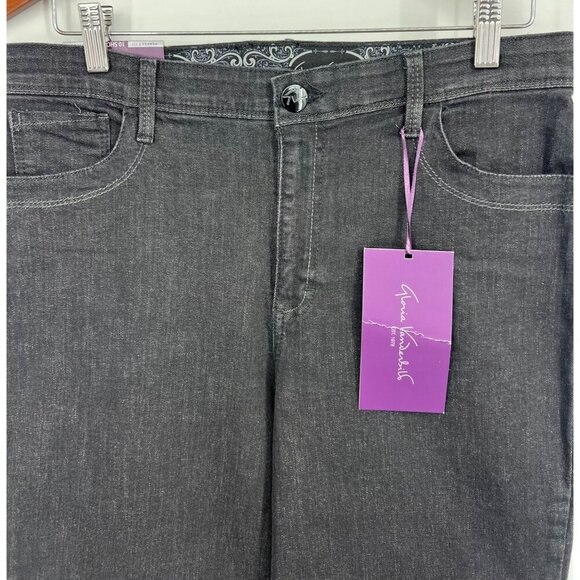 Gloria Vanderbilt Womens Perfect Fit Bootcut Jeans 10 Short Black Rinse NWT New - Picture 2 of 11